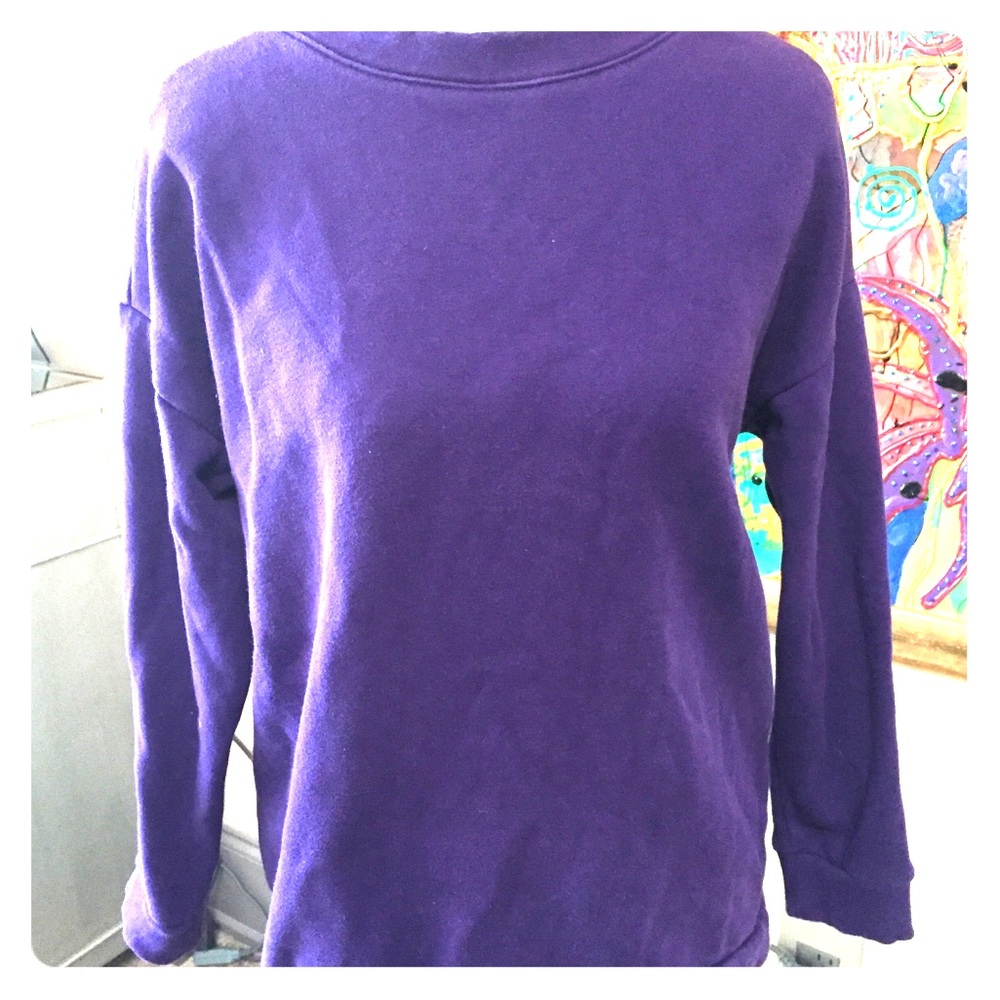 Purple Fabletics sweatshirt